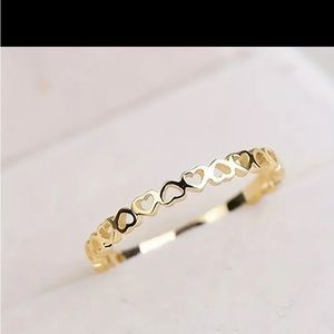1pc Exquisite Classic Elegant Delicate Ring With Hollow Heart Decor